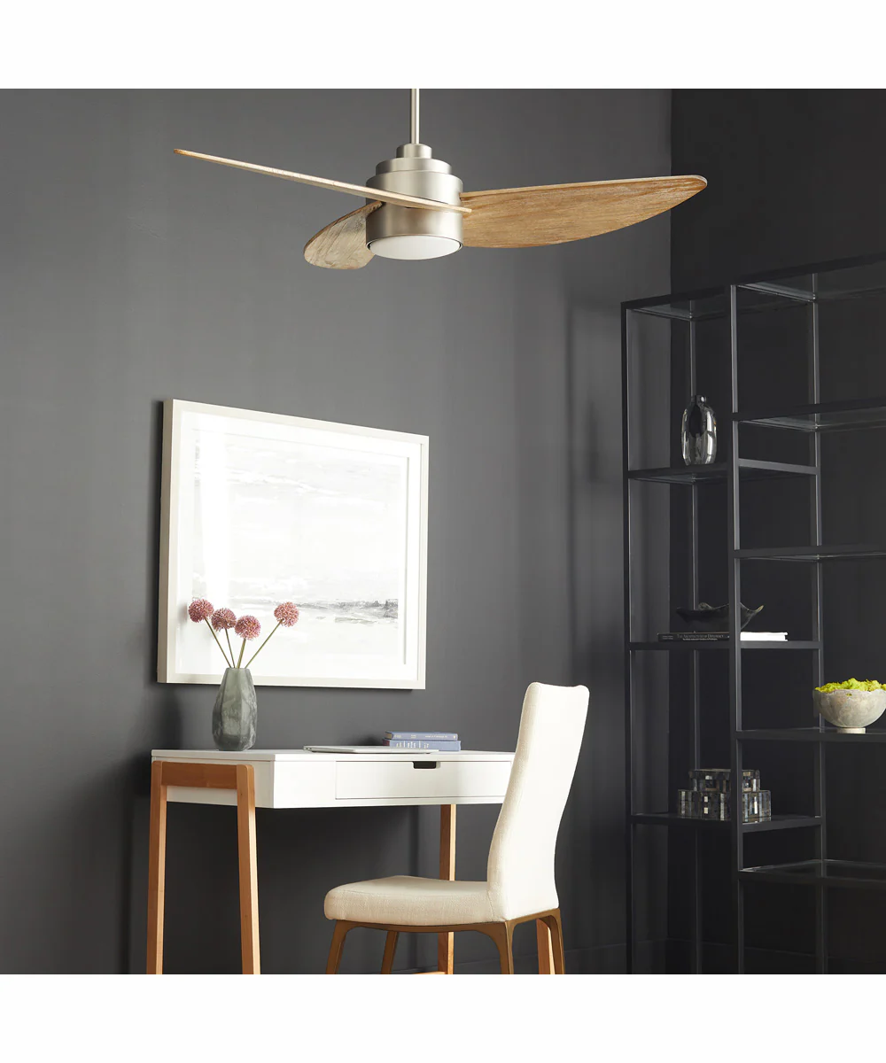 Trinity 1-light LED Ceiling Fan Satin Nickel - Image 7