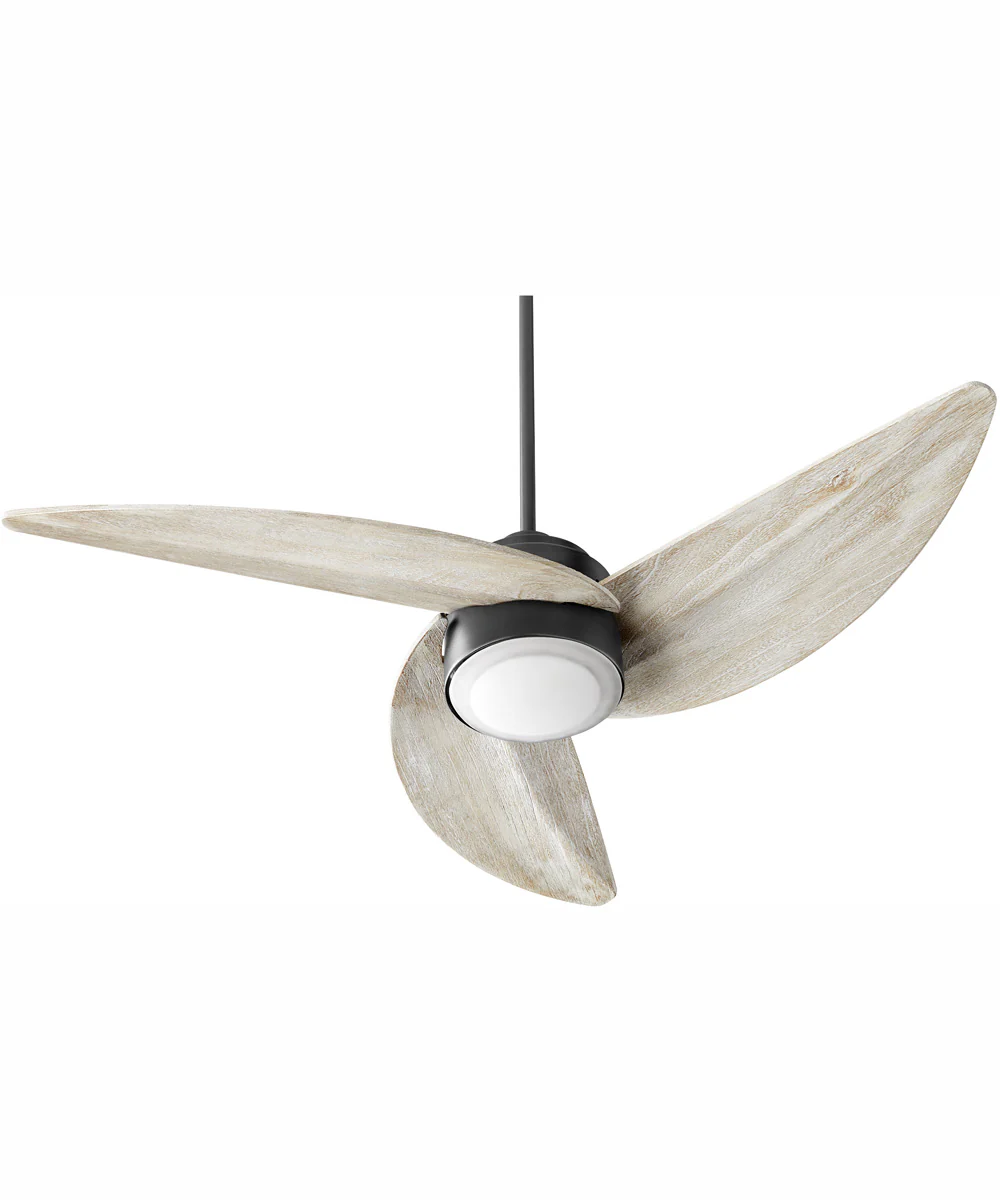 52" Trinity 1-light LED Ceiling Fan Textured Black