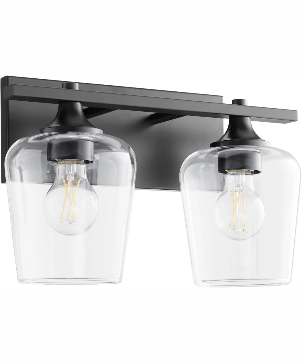 Veno 2-light Bath Vanity Light Matte Black - Image 4