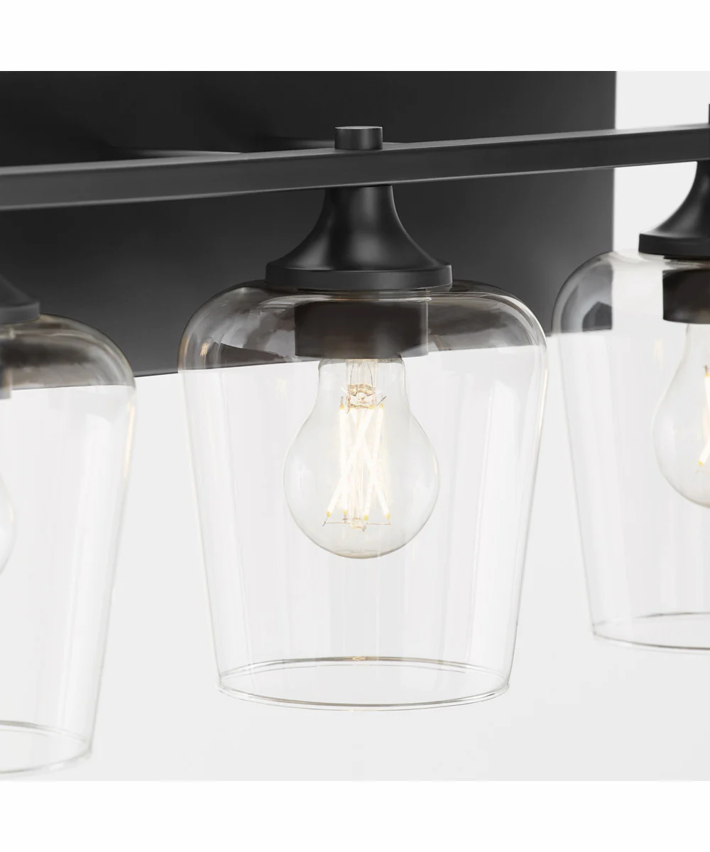 Veno 3-light Bath Vanity Light Matte Black - Image 4