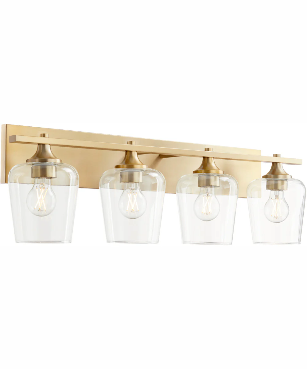 Veno 4-light Bath Vanity Light Aged Brass - Image 2