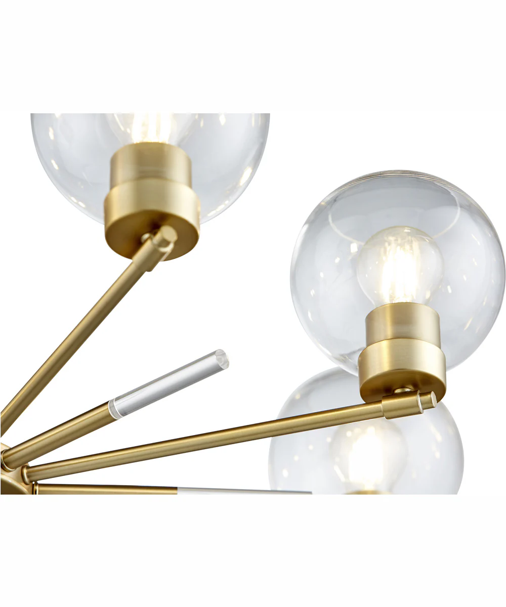 Volan 8-light Chandelier Aged Brass - Image 2