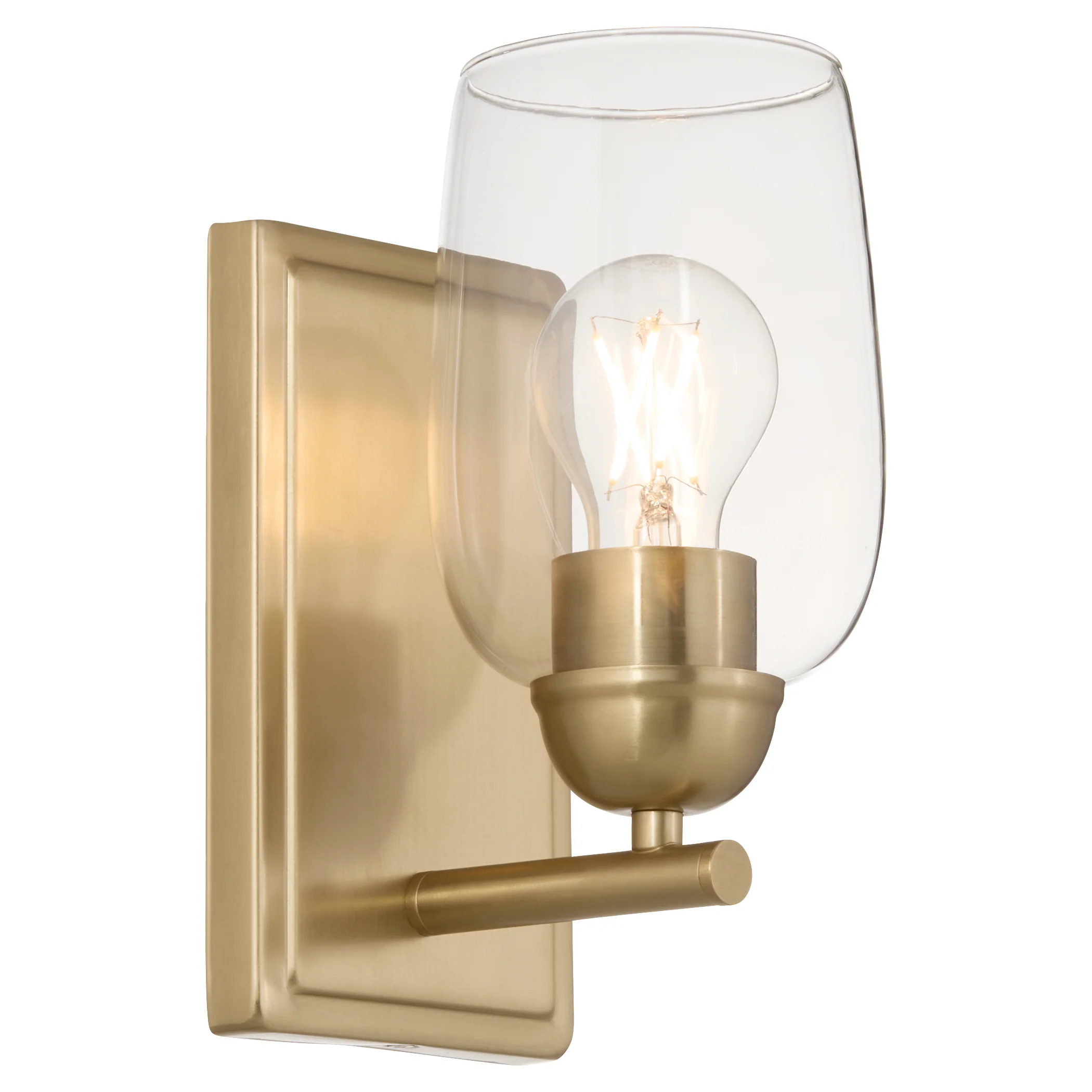 Wallinger 1-light Wall Mount Light Fixture Aged Brass - Image 2
