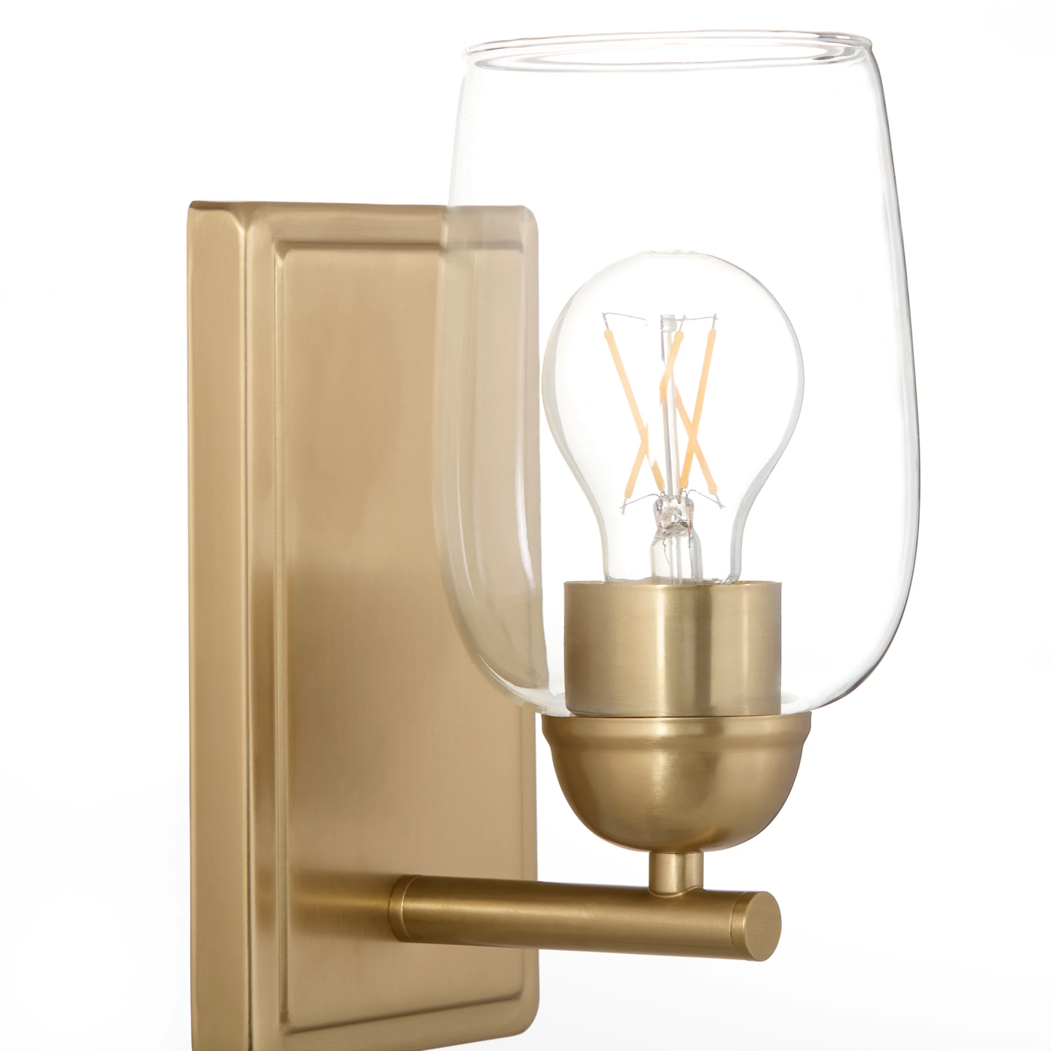 Wallinger 1-light Wall Mount Light Fixture Aged Brass - Image 4