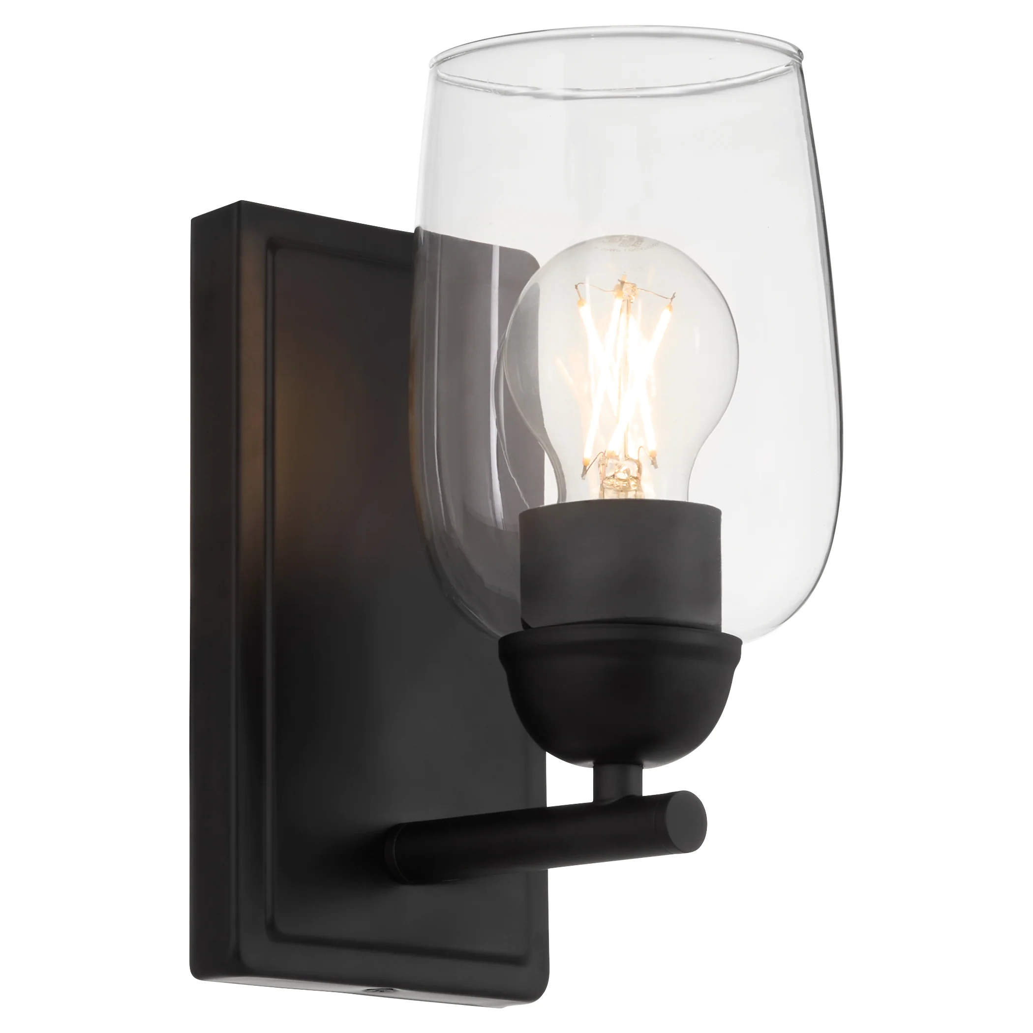 Wallinger 1-light Wall Mount Light Fixture Matte Black - Image 2