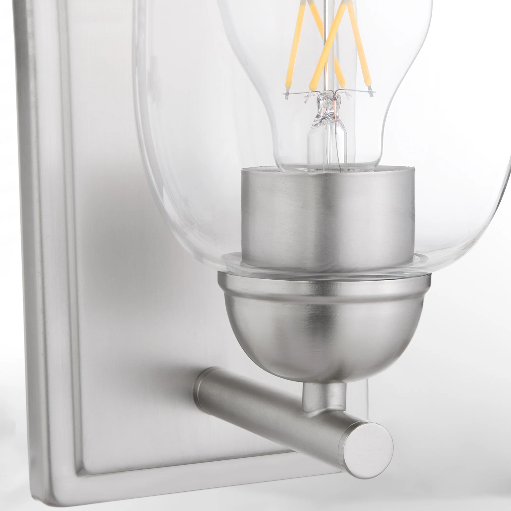 Wallinger 1-light Wall Mount Light Fixture Satin Nickel - Image 4