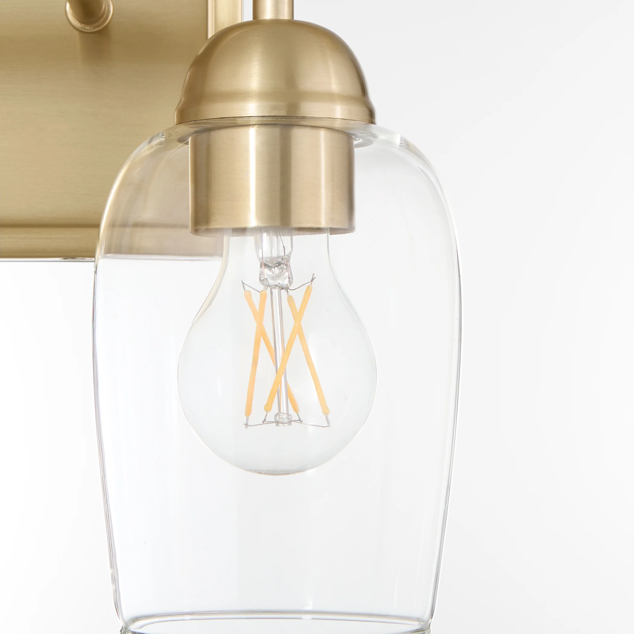 Wallinger 2-light Bath Vanity Light Aged Brass - Image 3