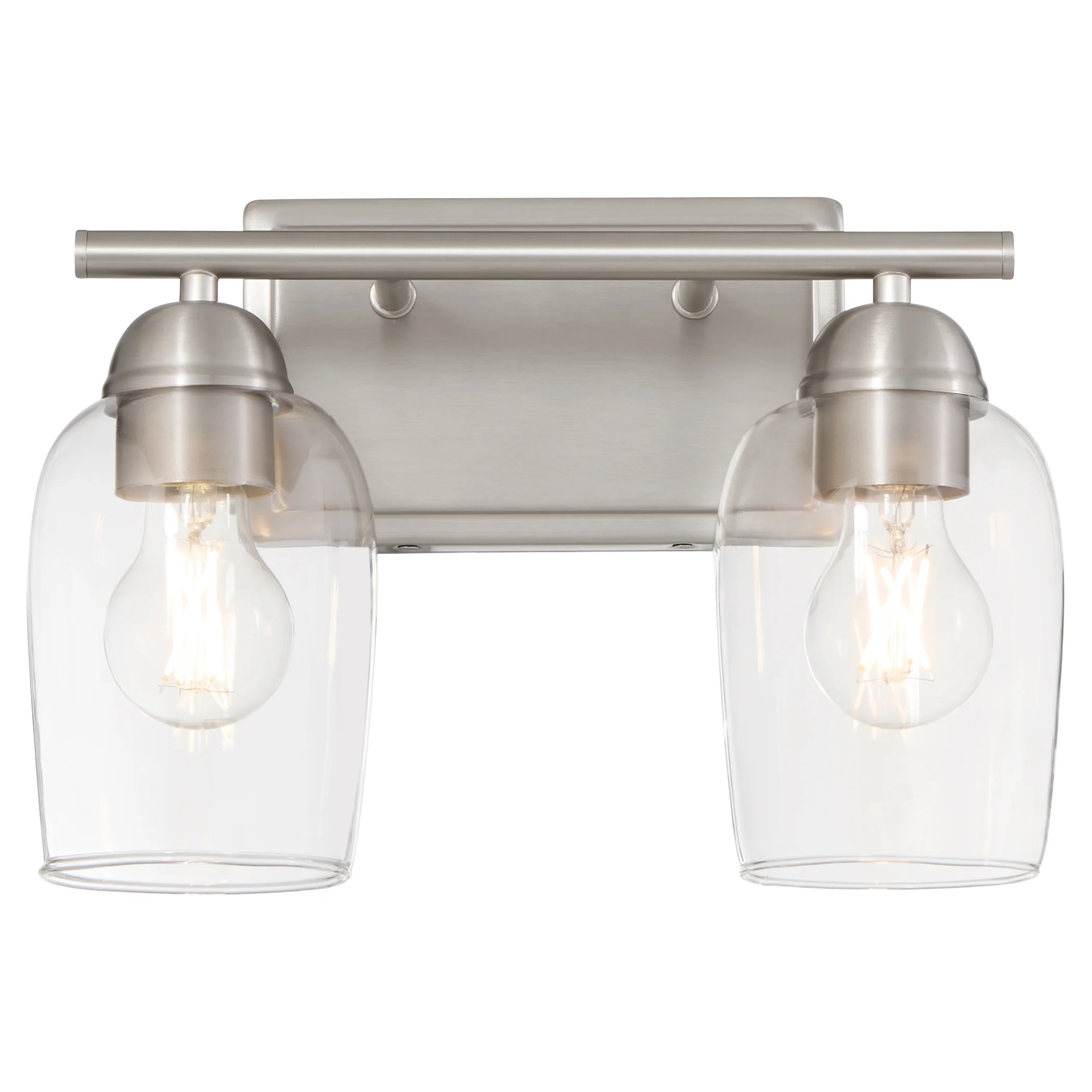 Wallinger 2-light Bath Vanity Light Satin Nickel - Image 2