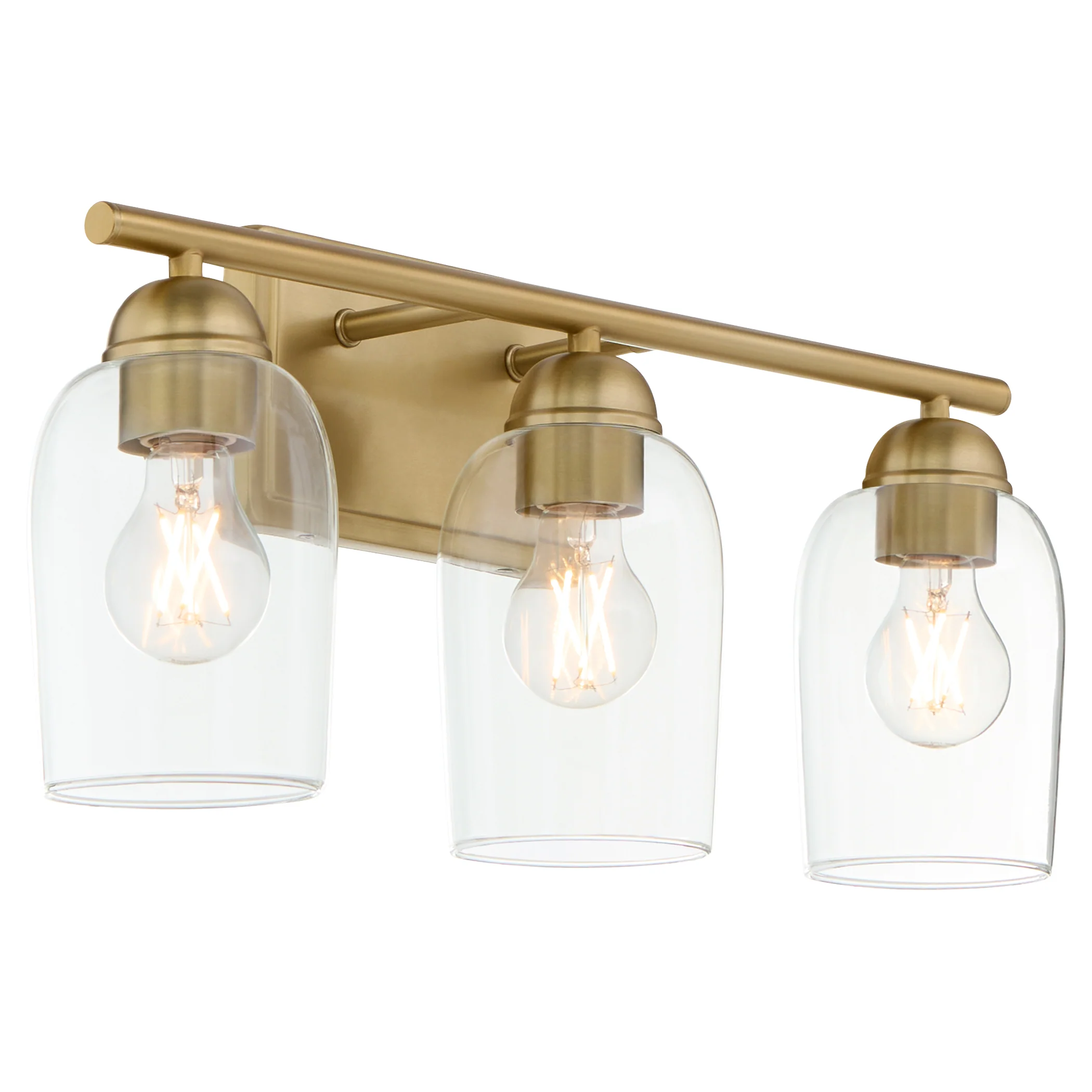 Wallinger 3-light Bath Vanity Light Aged Brass - Image 2