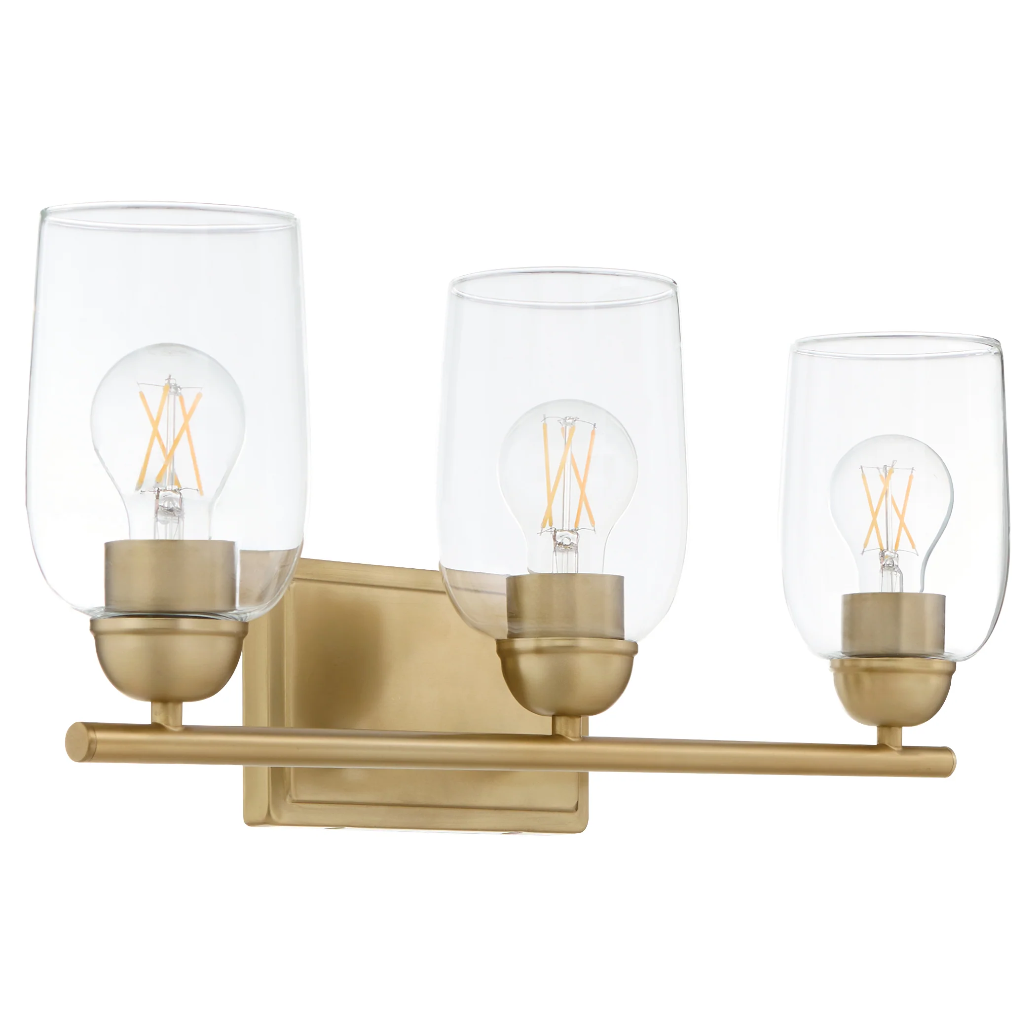 Wallinger 3-light Bath Vanity Light Aged Brass - Image 4