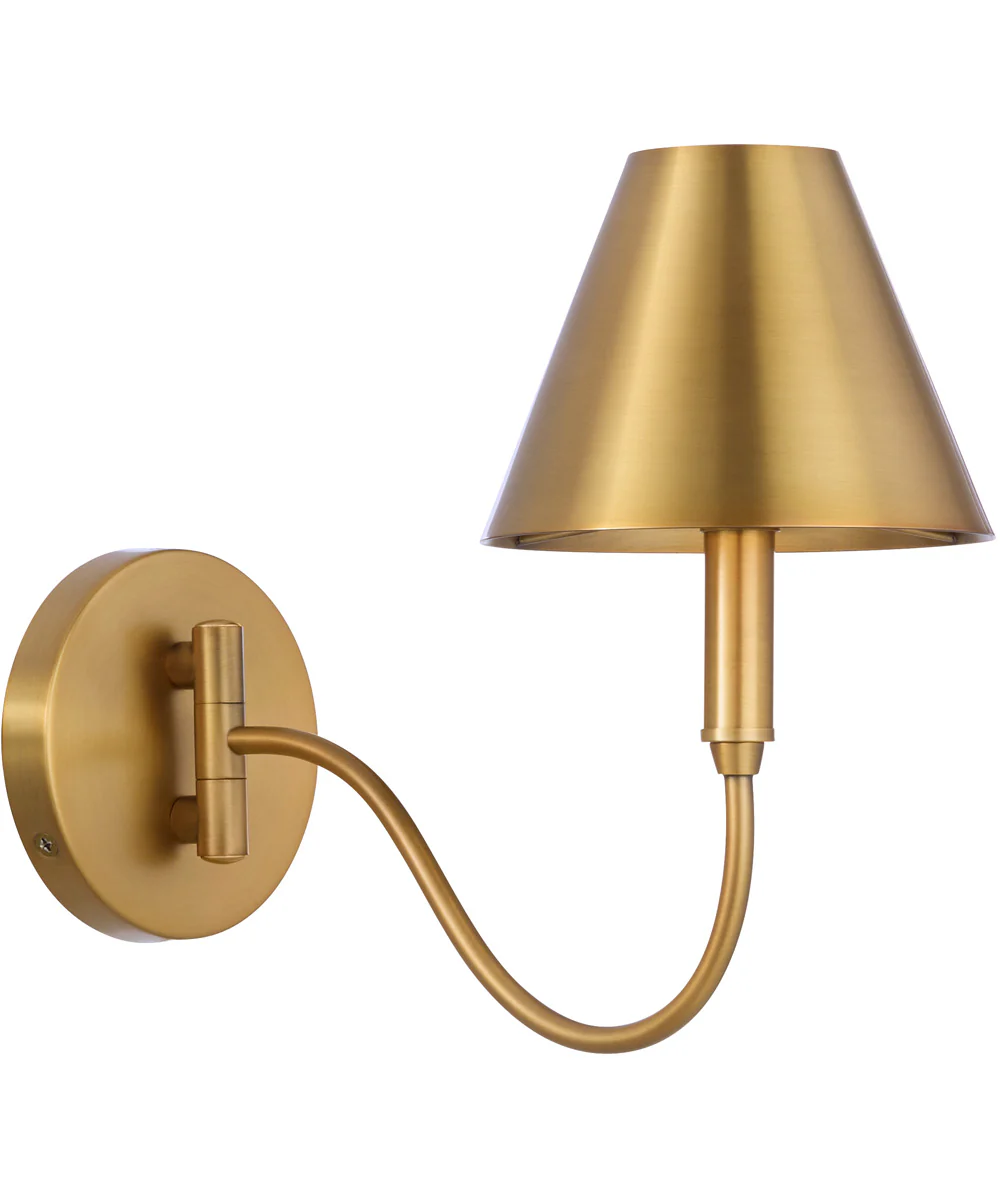 Waltz 1-light Wall Mount Light Fixture Brushed Brass - Image 2