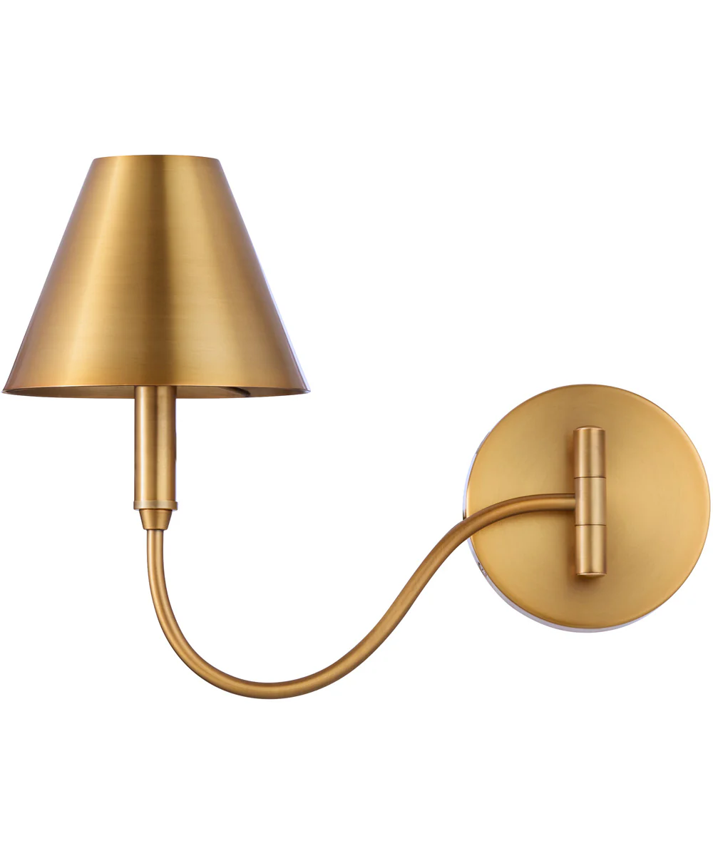 Waltz 1-light Wall Mount Light Fixture Brushed Brass - Image 4