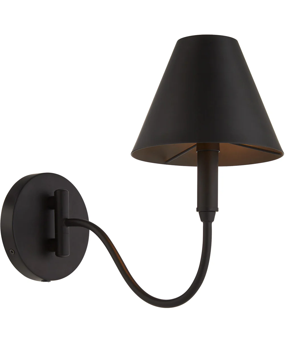 Waltz 1-light Wall Mount Light Fixture Matte Black - Image 2