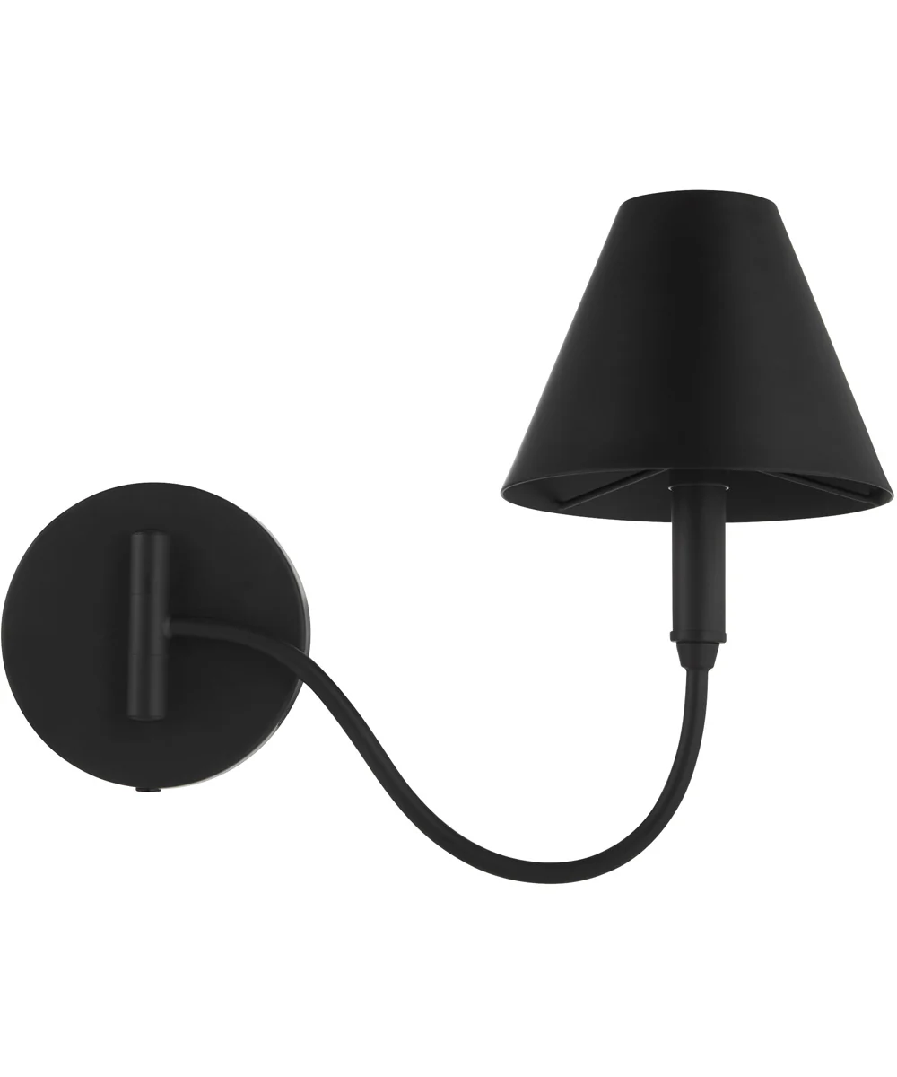 Waltz 1-light Wall Mount Light Fixture Matte Black - Image 6