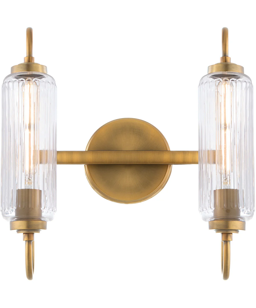 Whitmire 2-light Bath Vanity Light Brushed Brass - Image 2