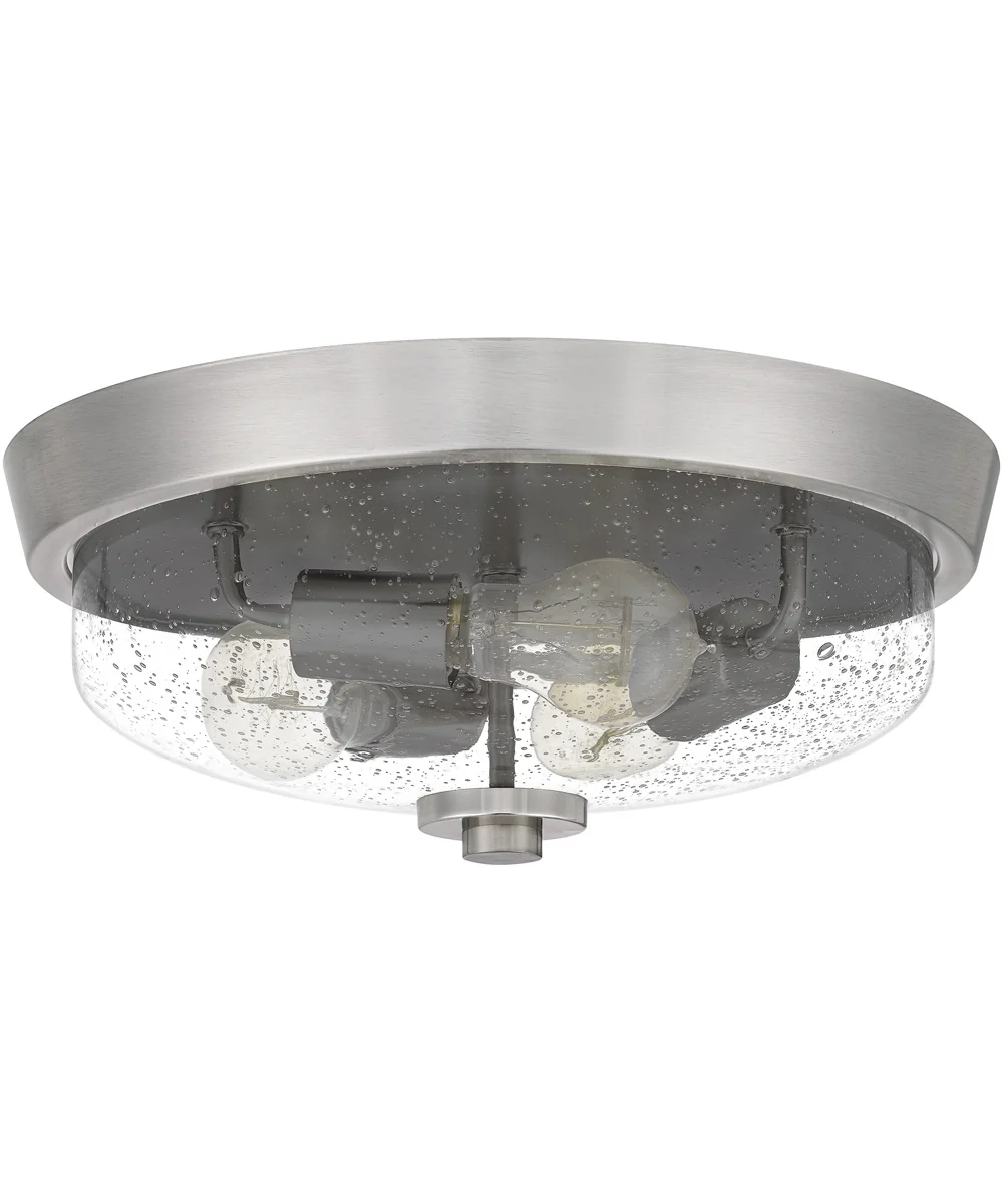 Radius 3-light Flush Mount Brushed Nickel - Image 3