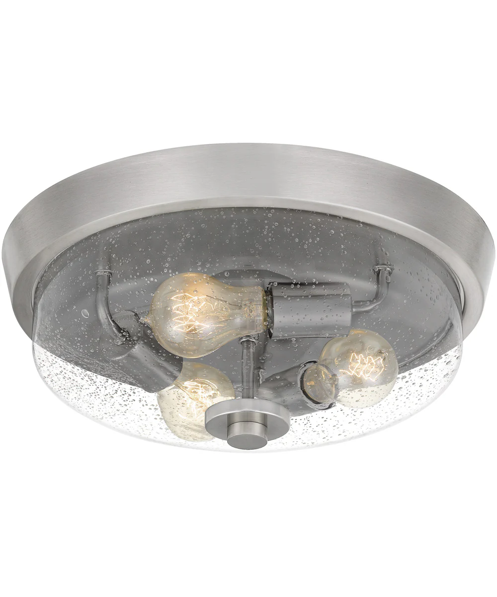 Radius 3-light Flush Mount Brushed Nickel - Image 4