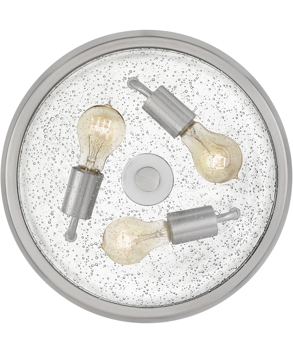 Radius 3-light Flush Mount Brushed Nickel - Image 5