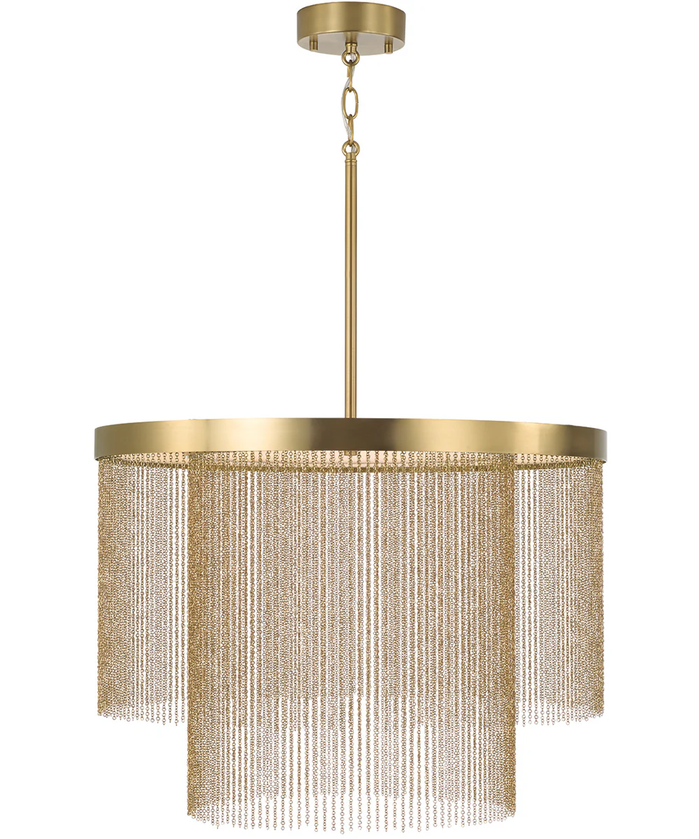 Rae 2-Light Pendant Aged Brass