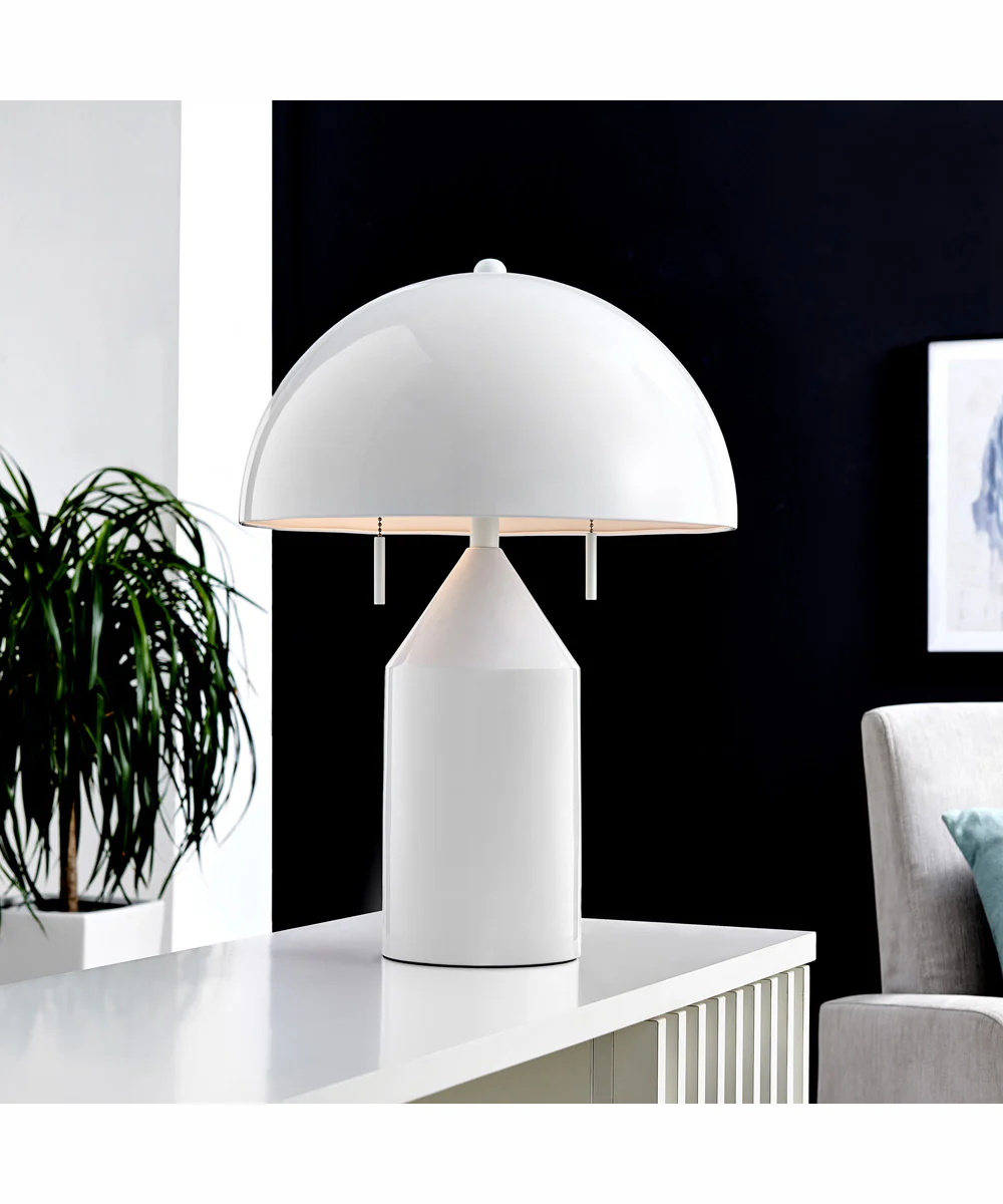 Ranae 2-Light Metal Table Lamp White - Image 3