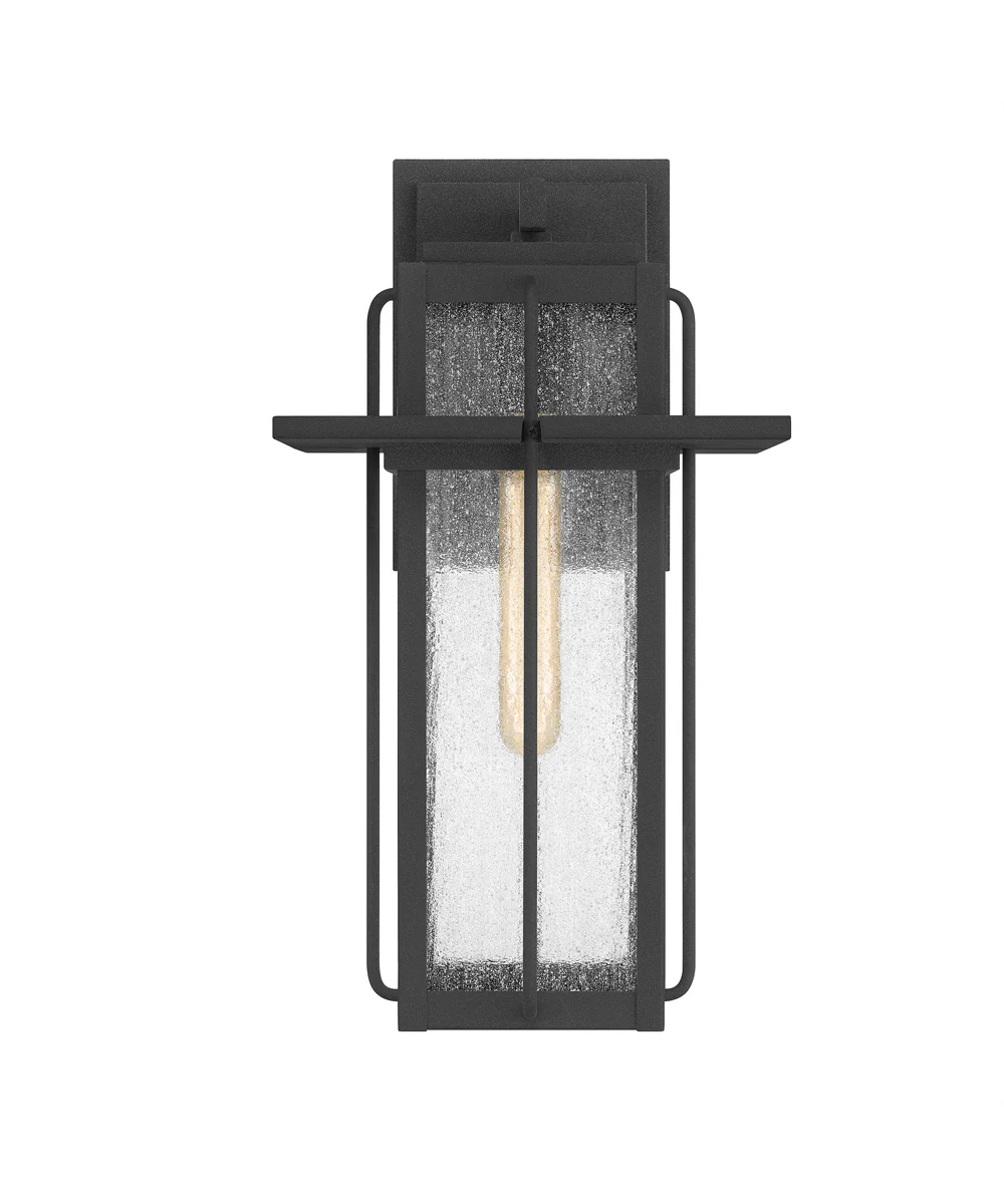 Randall Large 1-light Outdoor Wall Light Coastal Armour Aluminum Mottled Black - Image 4