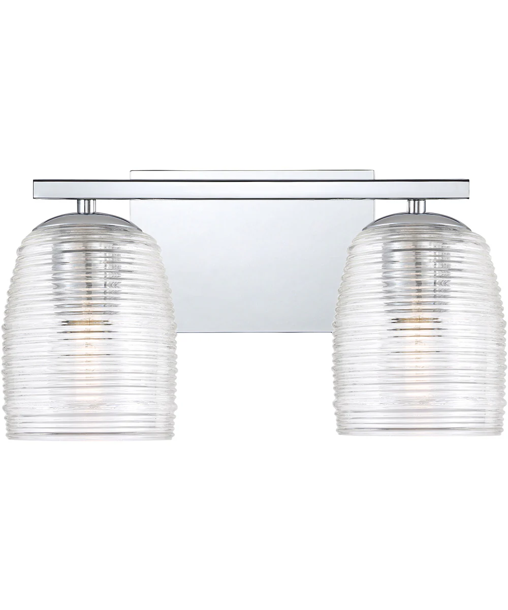 Realm Medium 2-light Bath Light Polished Chrome - Image 2