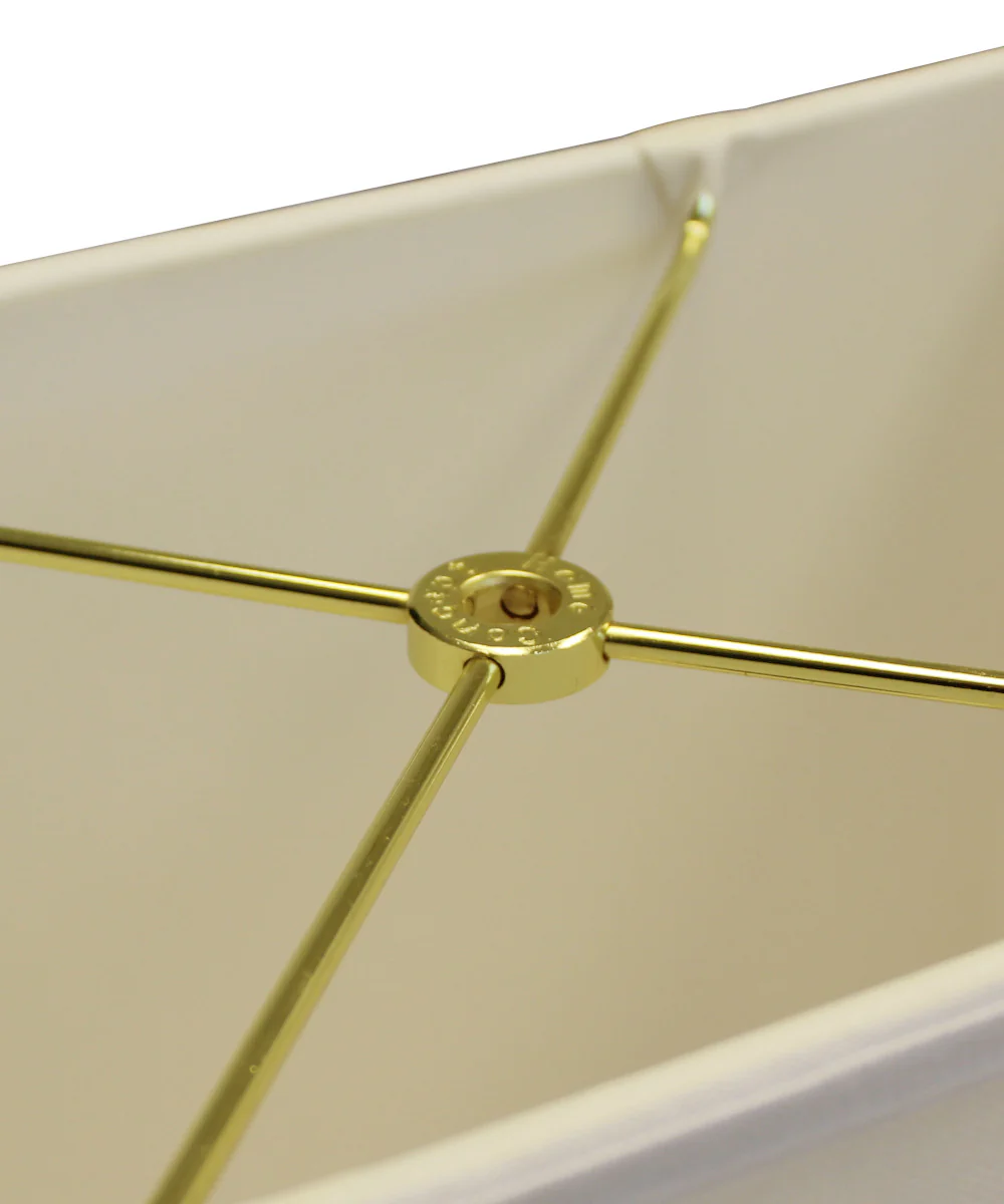 Rectangular Drum Lampshade (10x16) (10x16) x 11 Softback Eggshell Fabric - Image 5