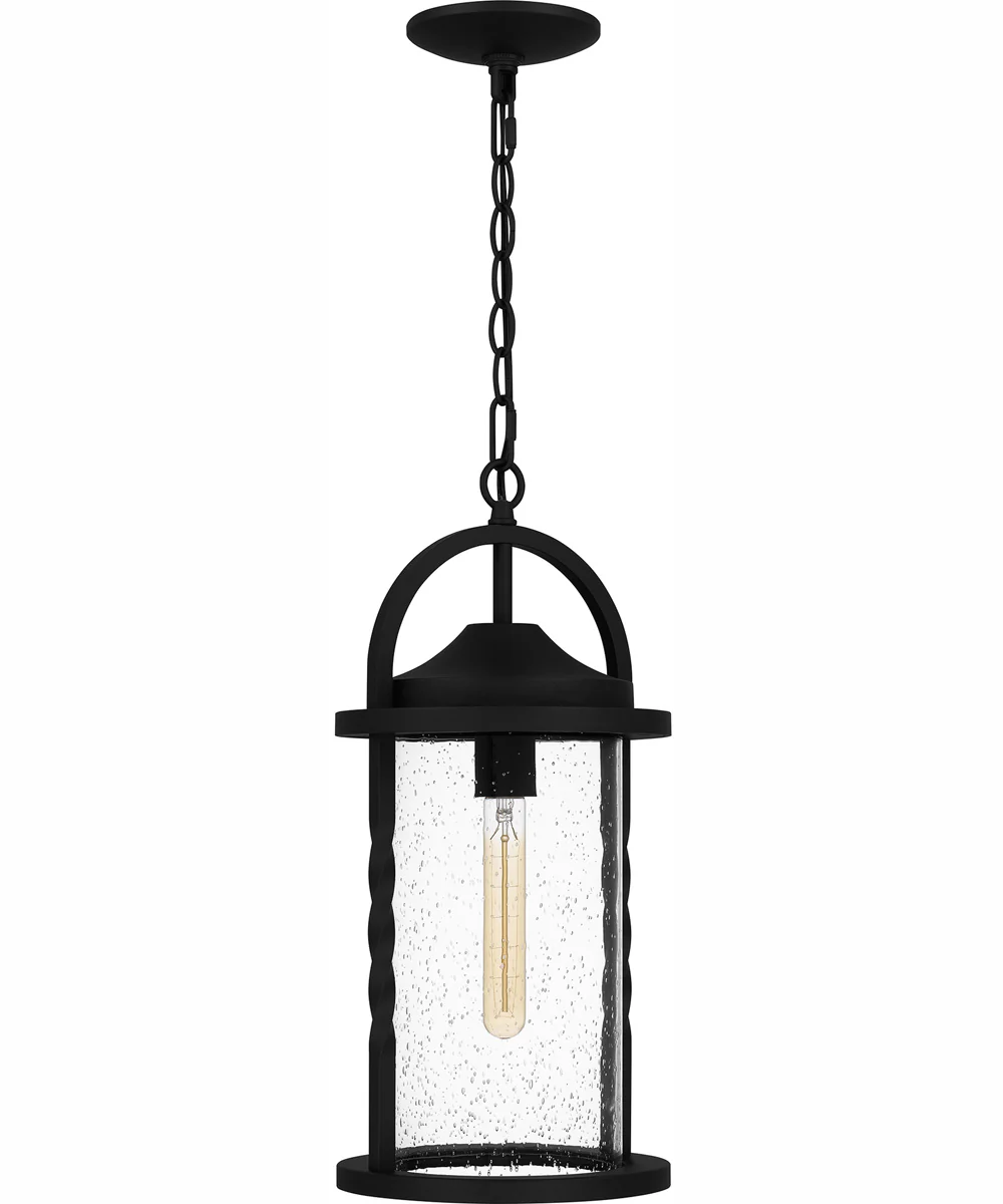 Reece Large 1-light Outdoor Pendant Light  Coastal Armour Aluminum Earth Black - Image 3