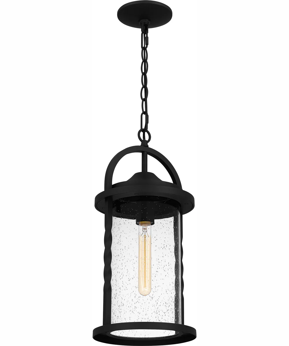 Reece Large 1-light Outdoor Pendant Light  Coastal Armour Aluminum Earth Black - Image 5