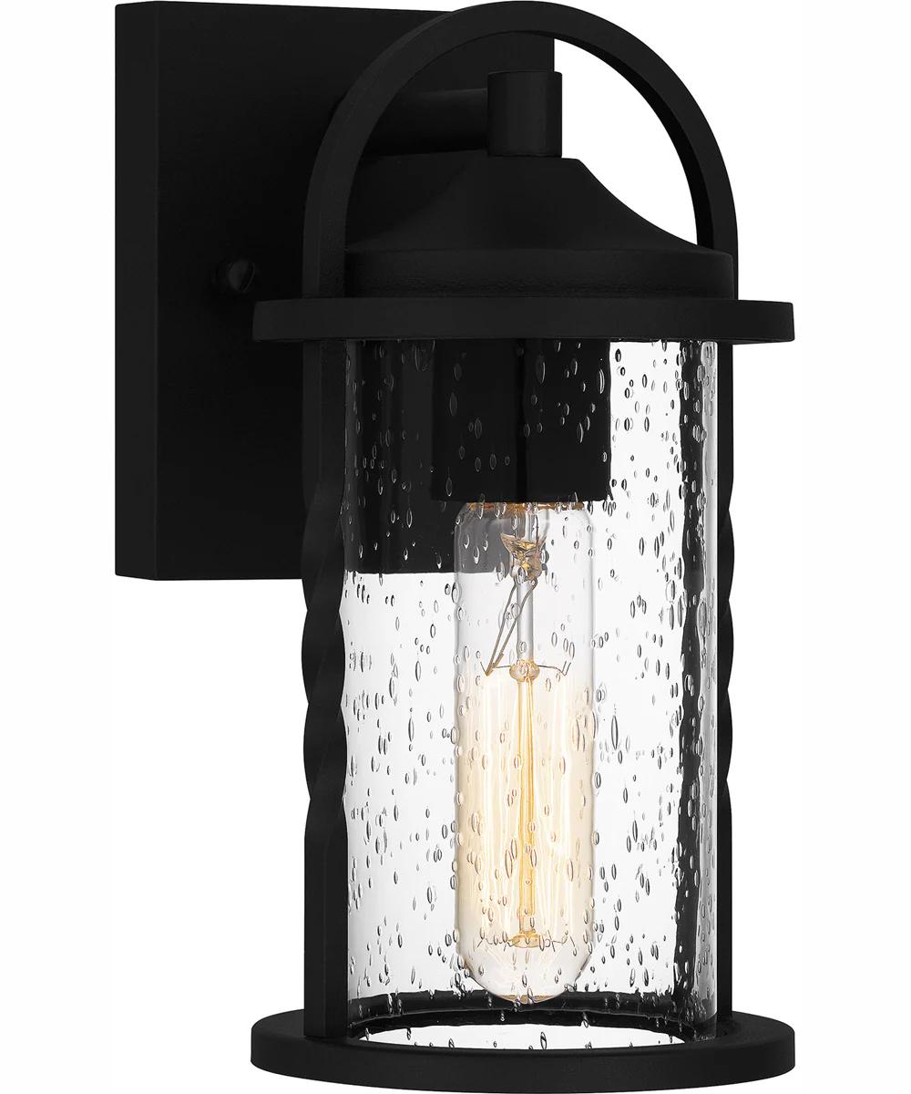 Reece Small 1-light Outdoor Wall Light Coastal Armour Aluminum Earth Black