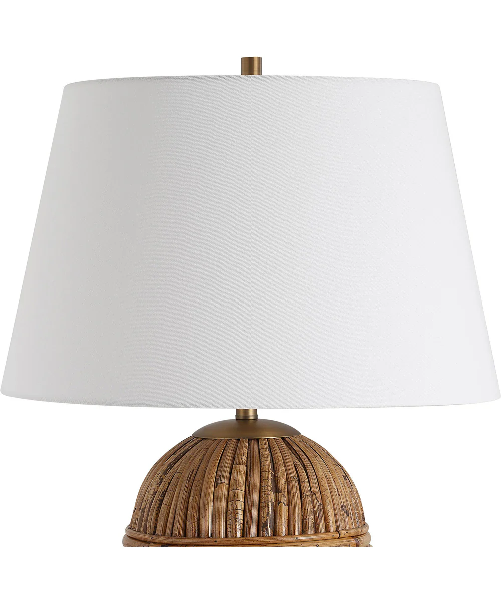 Reed Honey Rattan Table Lamp - Image 5