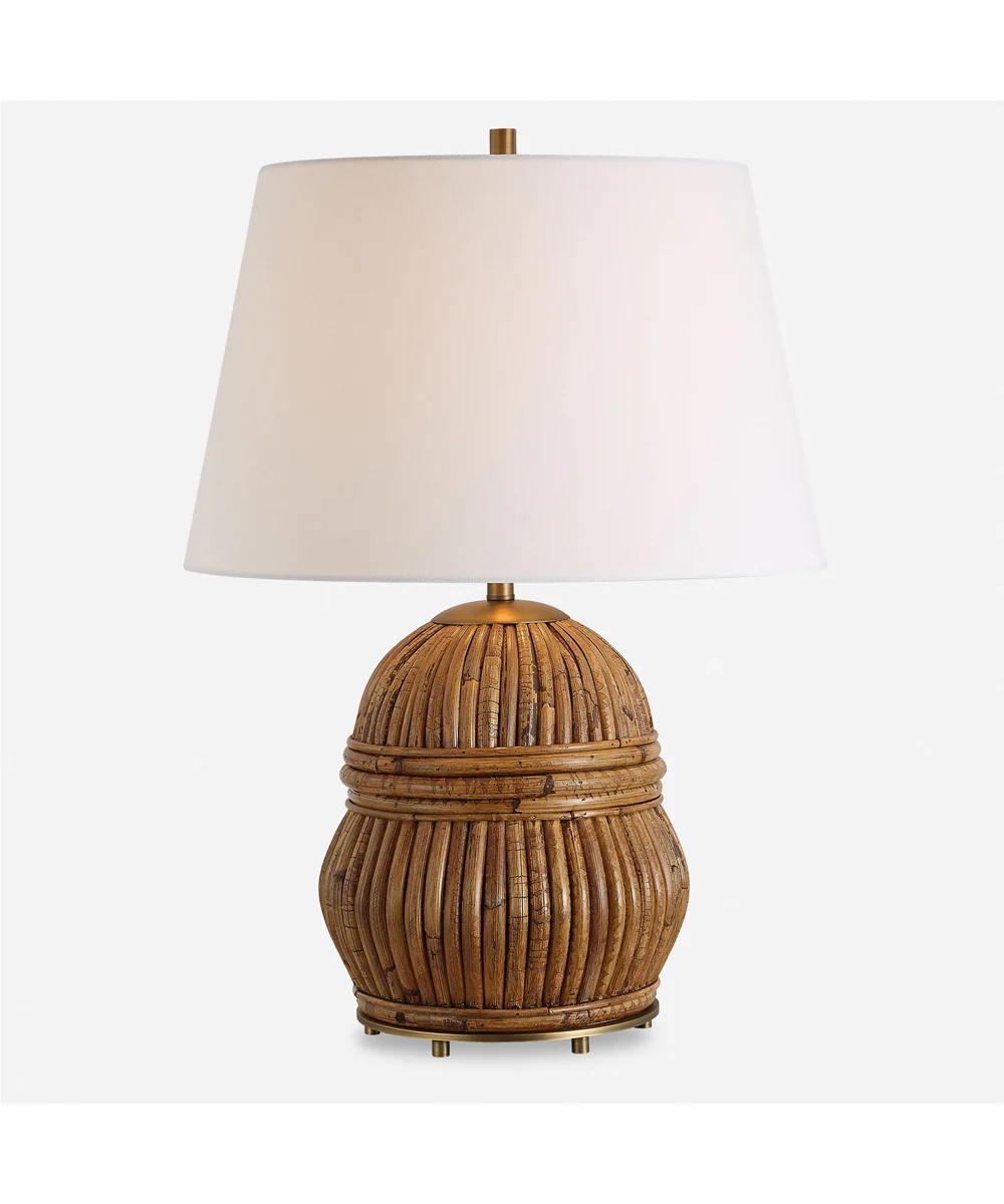 Reed Honey Rattan Table Lamp - Image 8