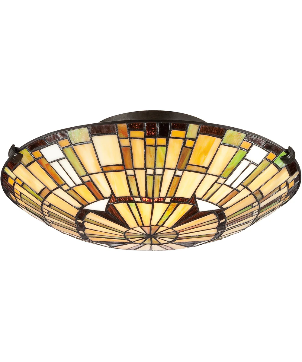 Reed Medium 2-light Flush Mount Vintage Bronze - Image 4