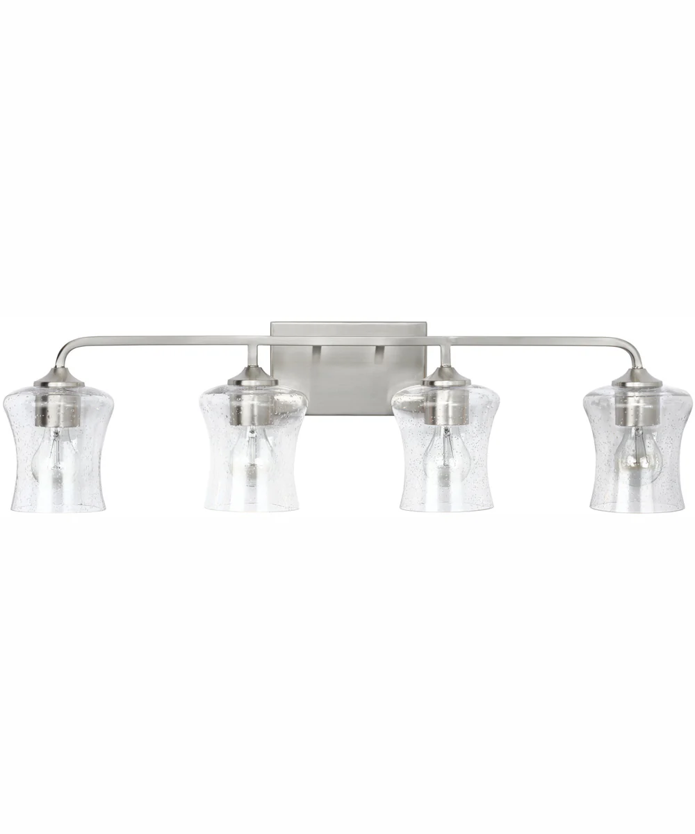 Reeves 4-Light Vanity Brushed Nickel