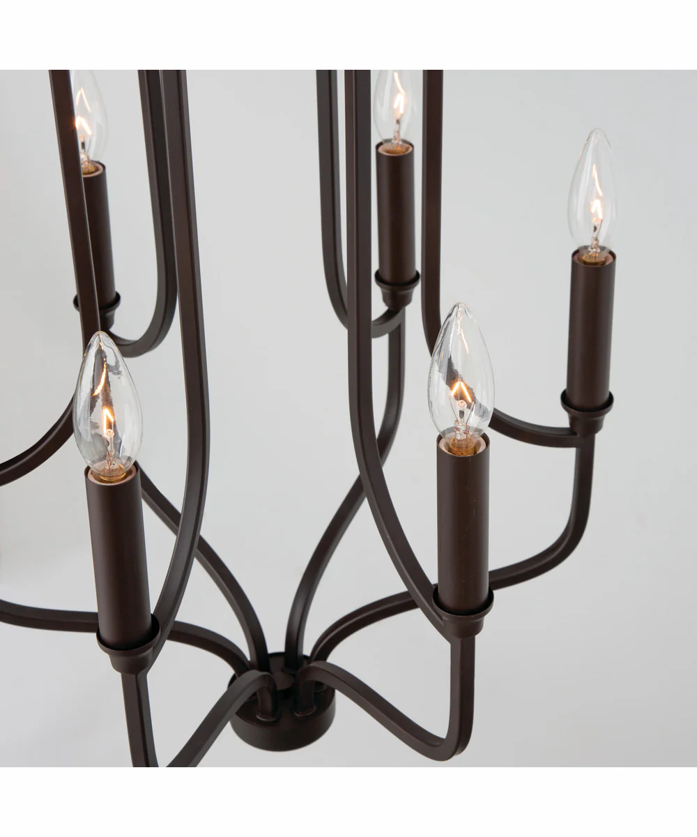 Reeves 6-Light Chandelier Bronze - Image 3