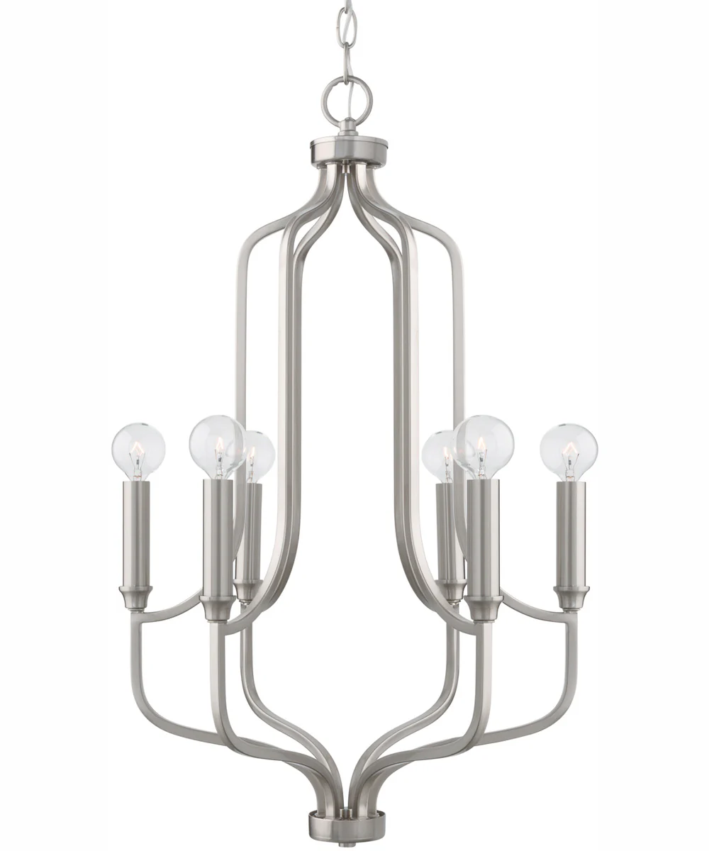 Reeves 6-Light Chandelier Brushed Nickel