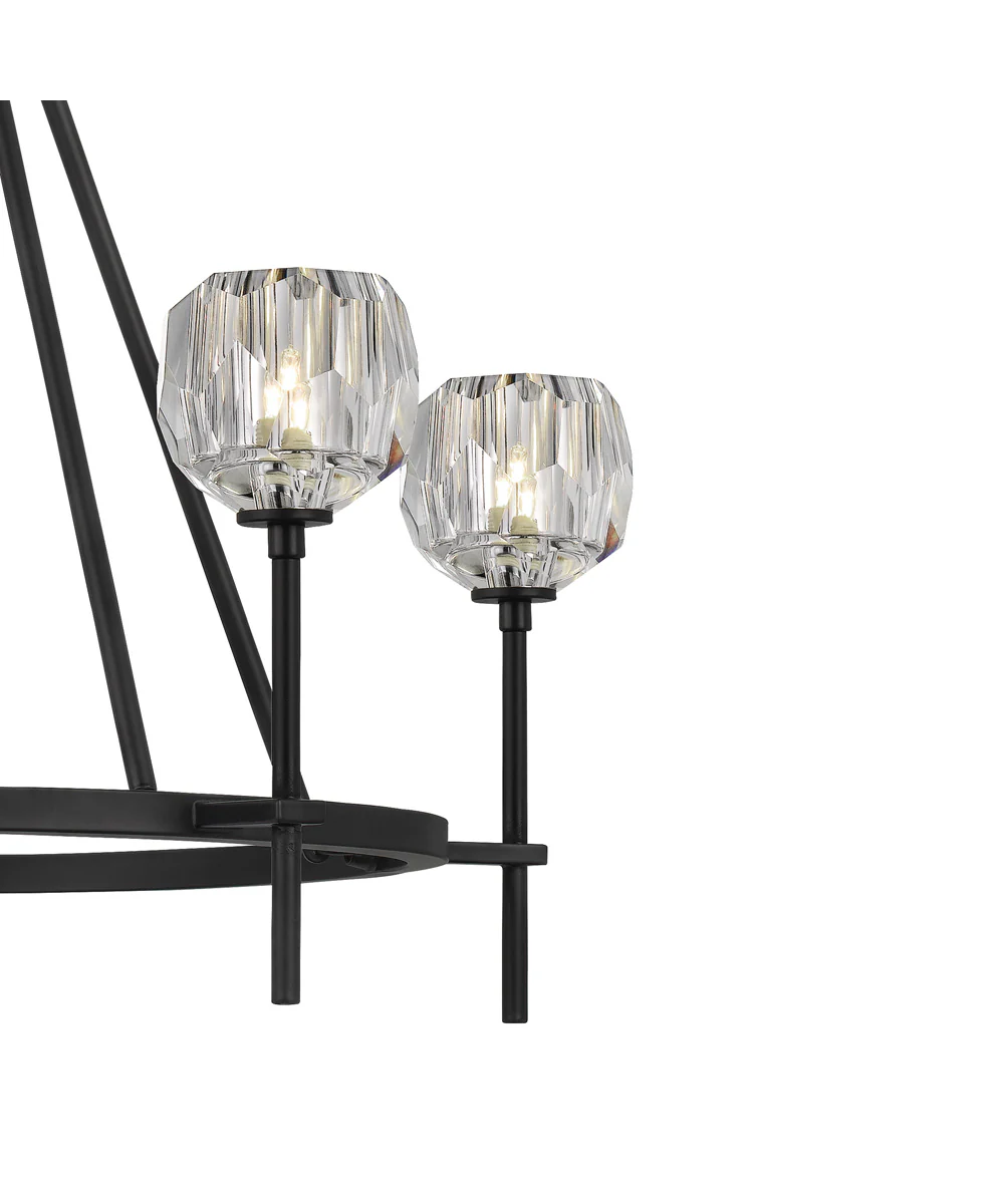 Regalia 5-light Chandelier Matte Black - Image 6