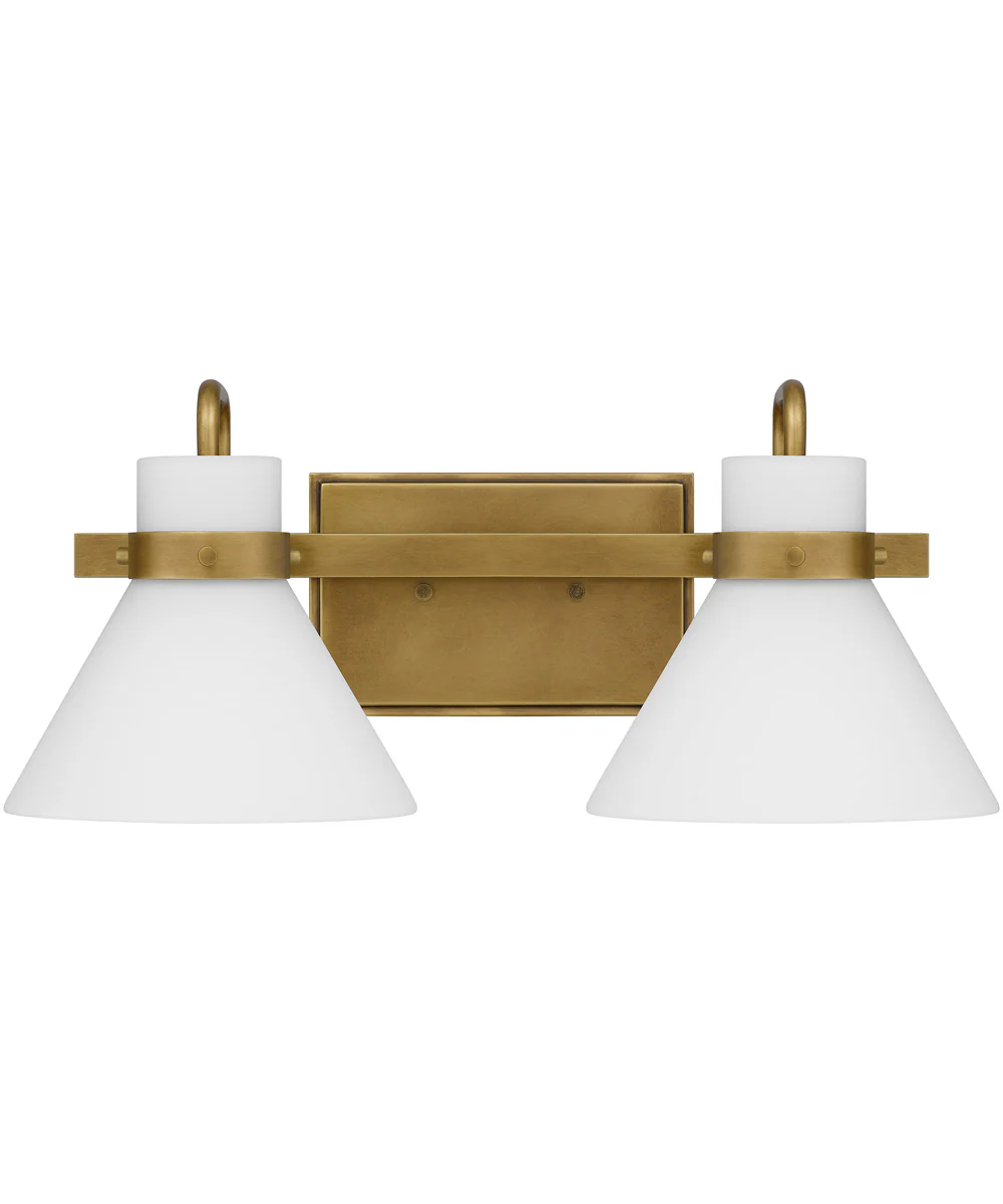 Regency Medium 2-light Bath Light Weathered Brass - Image 3