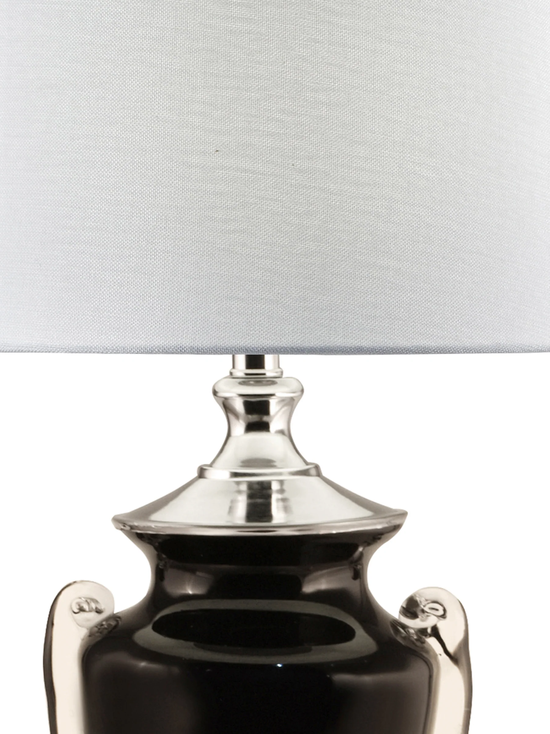 Regis 31 Inch  Tall Hand Blown Art Glass Table Lamp With Fabric Shade - Image 4