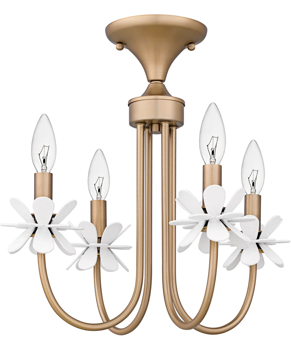 Remy Large 4-light Semi Flush Mount Bronze Gold - Image 2