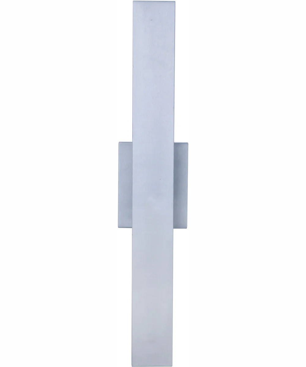 Rens 1-Light Outdoor Wall Lantern Brushed Aluminum