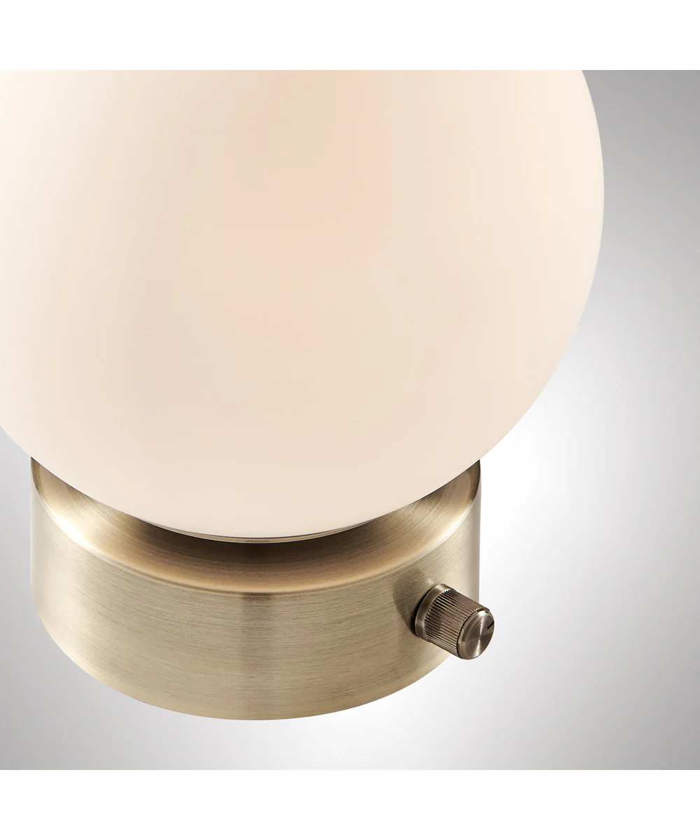 Reon 1-Light Table Lamp Gold/Frost Glass Shade - Image 2