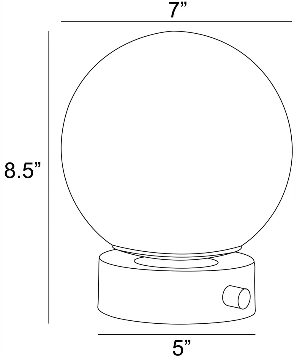Reon 1-Light Table Lamp Gold/Frost Glass Shade - Image 4