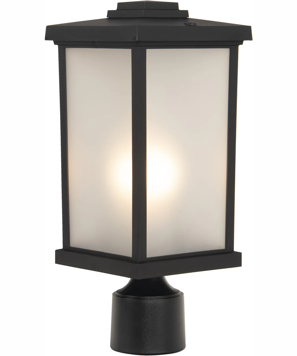 Resilience Lanterns 1-Light Outdoor Post Mount Matte Black - Image 2
