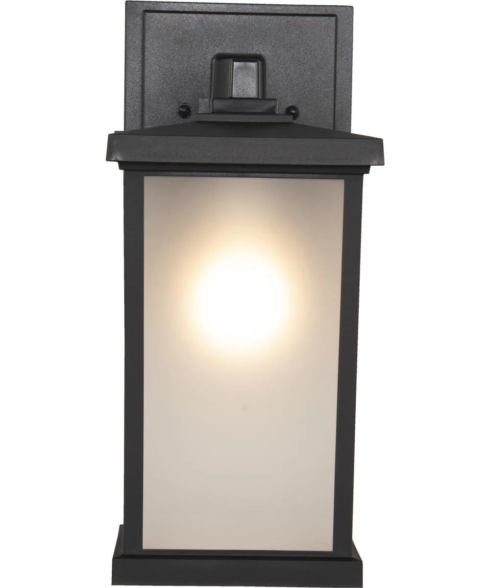 Resilience Lanterns 1-Light Outdoor Wall Lantern Matte Black - Image 4