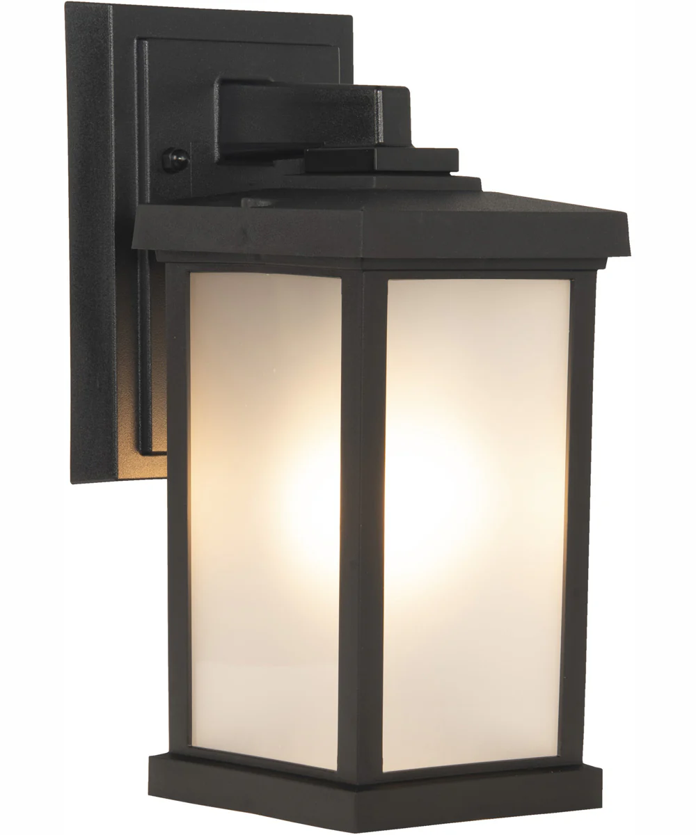 Resilience Lanterns 1-Light Outdoor Wall Lantern Matte Black - Image 2