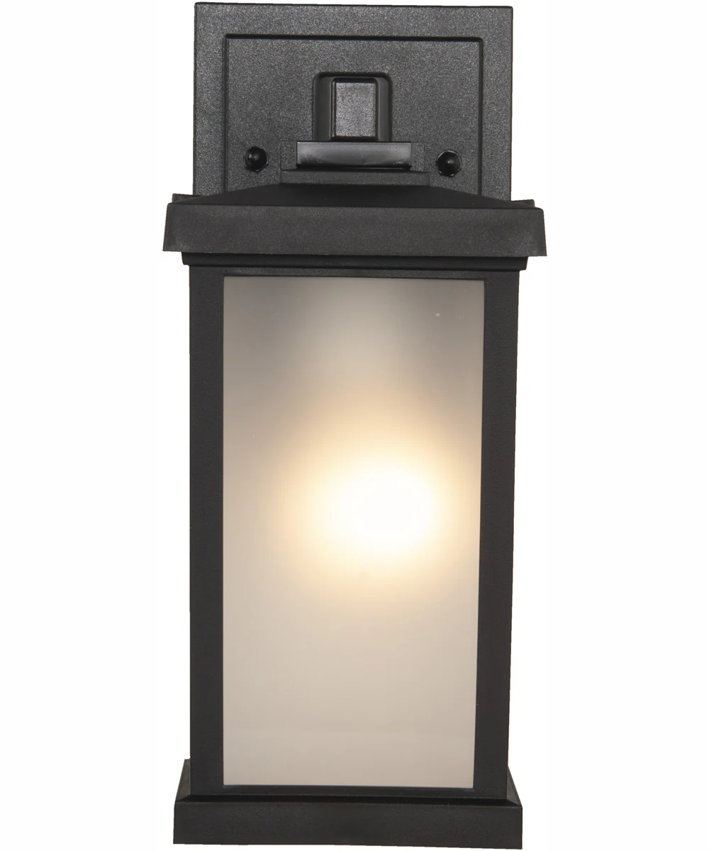 Resilience Lanterns 1-Light Outdoor Wall Lantern Matte Black - Image 4