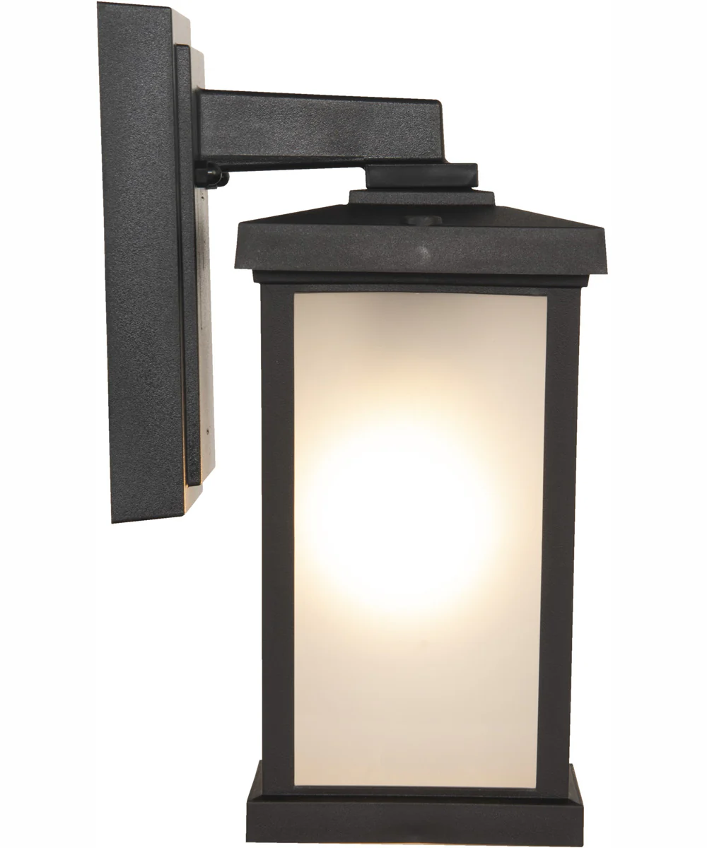 Resilience Lanterns 1-Light Outdoor Wall Lantern Matte Black - Image 6