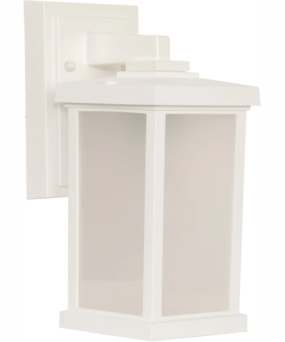 Resilience Lanterns 1-Light Outdoor Wall Lantern Matte White