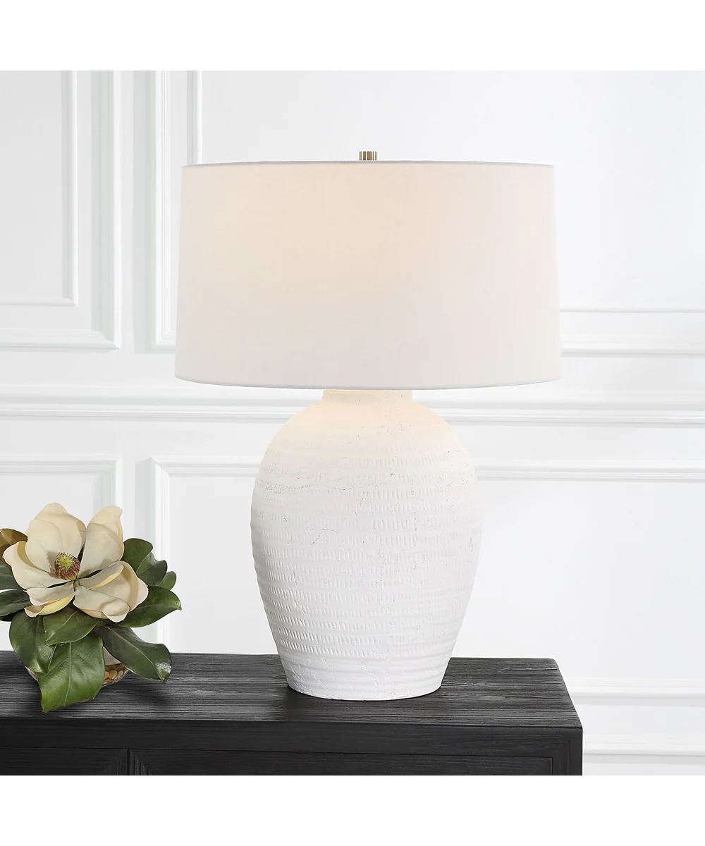 Reyna Chalk White Table Lamp - Image 2